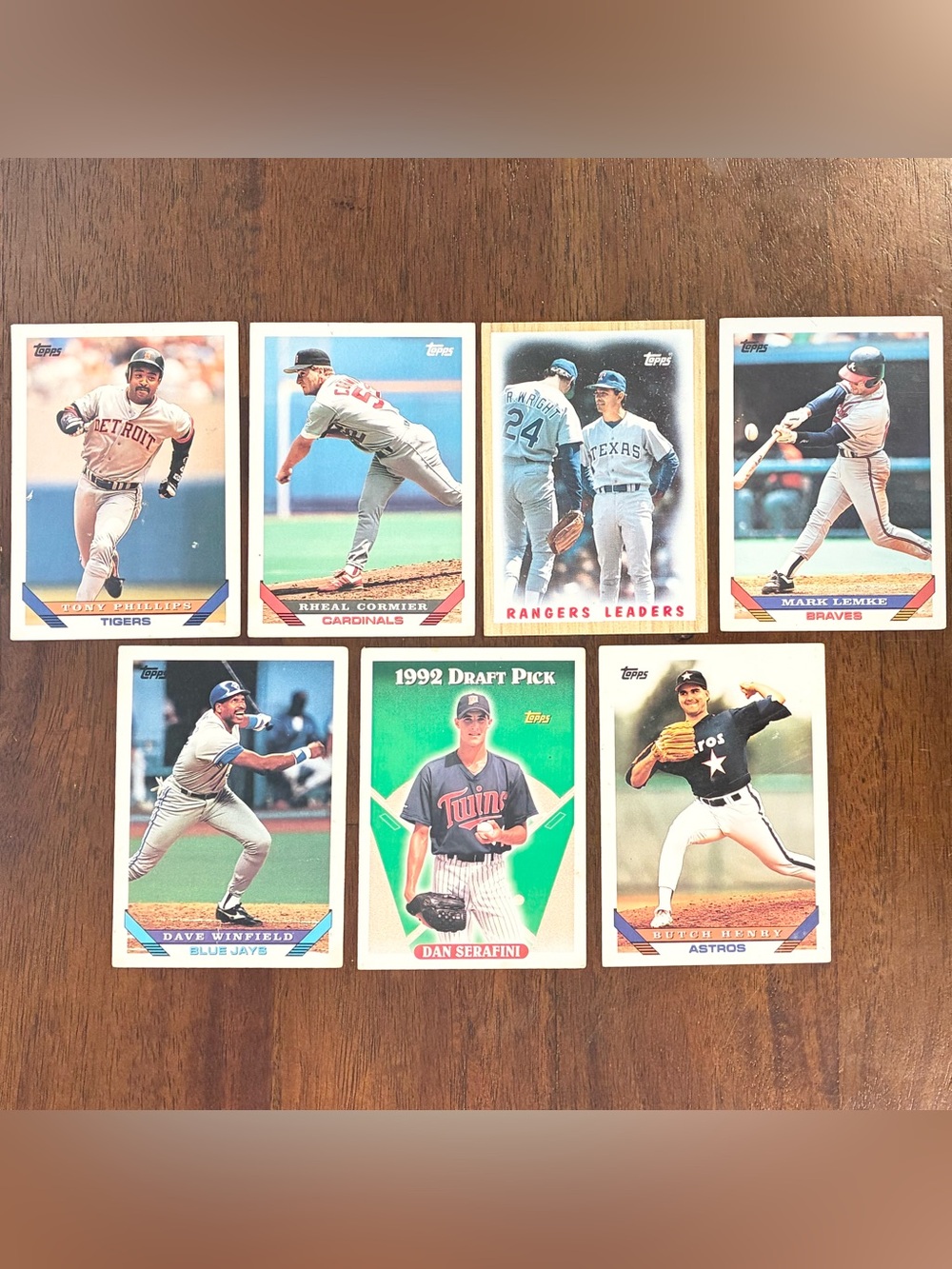 Topps Baseball Cards - Set of 7
